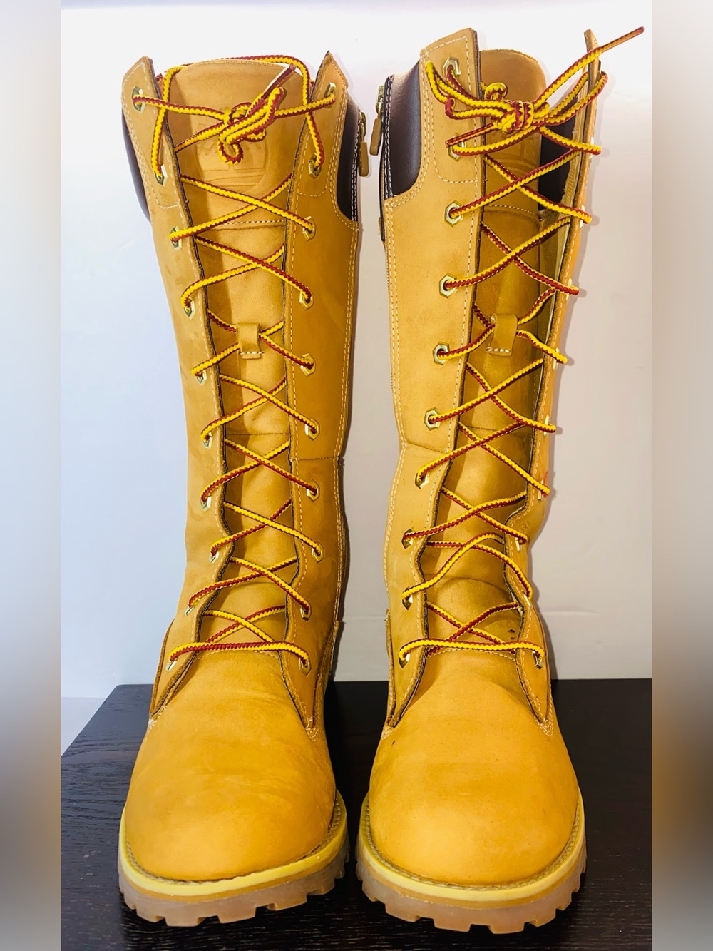 Timberland 83980 14" Wheat Tall Boots Girls 5 Women’s 6.5 Excelent Condition